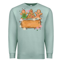 Seafoam costom name christmas cookie Premium Sweatshirt - MaliasSmallBusiness