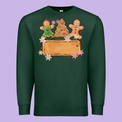 Costom Name Christmas Cookie Premium Sweatshirt Designed By Maliassmallbusiness
