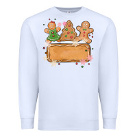 White costom name christmas cookie Premium Sweatshirt - MaliasSmallBusiness