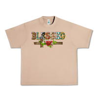 Burro blessed and floral cross Urban Heavy Tee - BarkalooDesign