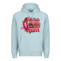 Blue Mist i wear pink for my mom Premium Hoodie - Artiststas