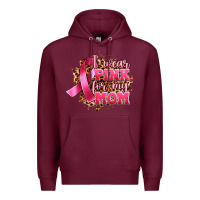Burgundy i wear pink for my mom Premium Hoodie - Artiststas