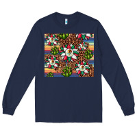Navy sunflower mexican flag tumbler Long Sleeve Tee - JahusDesignShop