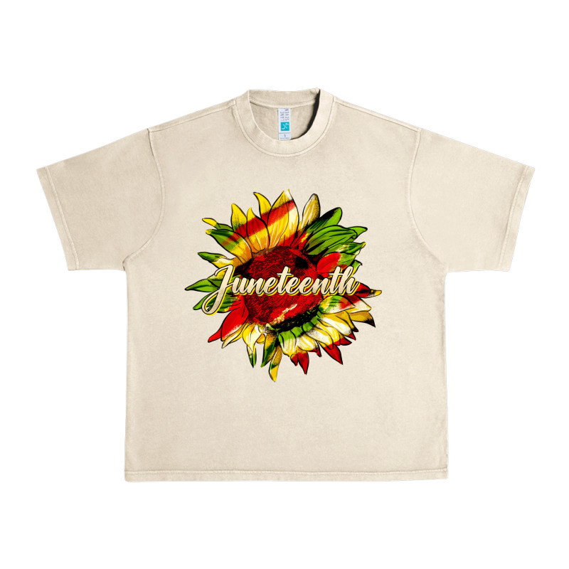 Juneteenth Sunflower Black Lives Matter Urban Heavy Tee by HRA Design Shop | Teevron