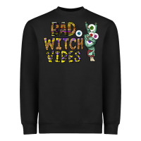 Black bad witch vibes Heavyweight Sweatshirt - CowhideDigitalArt