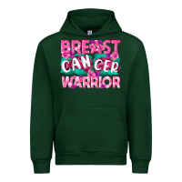 Forest Green Breast Cancer Warrior Urban Hoodie - texasbilliewilder