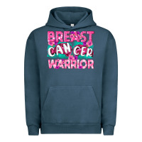 Pigment Midnight Navy Breast Cancer Warrior Urban Hoodie - texasbilliewilder