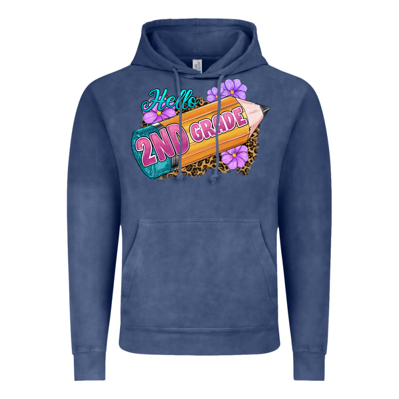 Hello 2nd Grade Vintage Hoodie by RanaPortraitStore | Teevron
