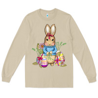 Mushroom easter bunny and eggs Long Sleeve Tee - AdoDesignShop