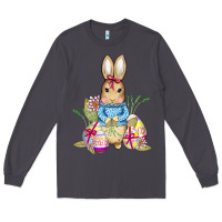 Smoke easter bunny and eggs Long Sleeve Tee - AdoDesignShop