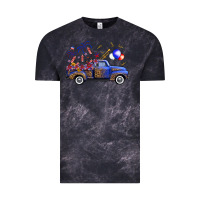 Cloud Black western truck fourth of july Vintage Tee - FaDigitalArtStudio