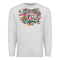 Dove Grey coffee teach repeat teacher Premium Sweatshirt - NancyCooperArtShop