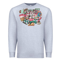 Heather Grey coffee teach repeat teacher Premium Sweatshirt - NancyCooperArtShop