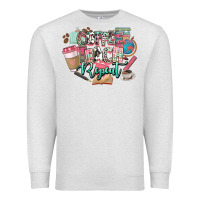 Oatmeal Heather coffee teach repeat teacher Premium Sweatshirt - NancyCooperArtShop