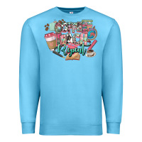 Ocean Blue coffee teach repeat teacher Premium Sweatshirt - NancyCooperArtShop