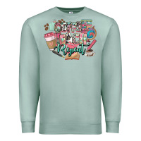 Seafoam coffee teach repeat teacher Premium Sweatshirt - NancyCooperArtShop