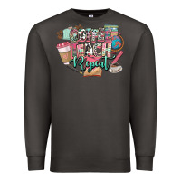 Smoke coffee teach repeat teacher Premium Sweatshirt - NancyCooperArtShop