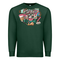 Sports Green coffee teach repeat teacher Premium Sweatshirt - NancyCooperArtShop