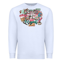 White coffee teach repeat teacher Premium Sweatshirt - NancyCooperArtShop