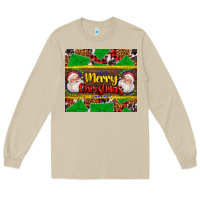 Mushroom merry Christmas with Santa Claus Long Sleeve Tee - AdoDesignShop