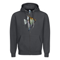 Smoke Angelfish Zipper Hoodie - LillyAllenDesigns