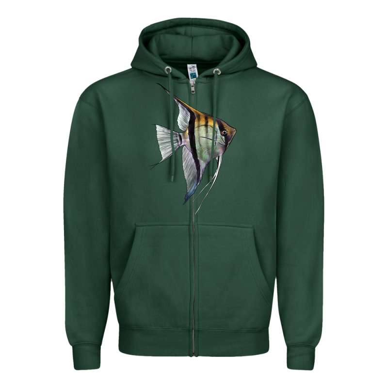 Angelfish Zipper Hoodie by LillyAllenDesigns | Teevron