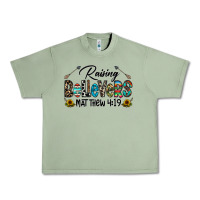 Oil Green raising believers Urban Heavy Tee - CowhideDigitalArt