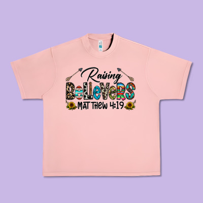 Raising Believers Urban Heavy Tee Designed By Cowhidedigitalart
