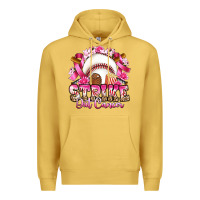 Antique Gold strike out cancer baseball Premium Hoodie - Artiststas