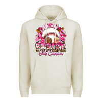 Oatmeal Heather strike out cancer baseball Premium Hoodie - Artiststas