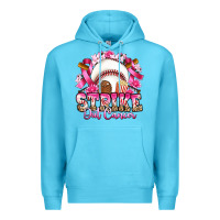 Ocean Blue strike out cancer baseball Premium Hoodie - Artiststas