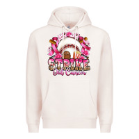 Pale Pink strike out cancer baseball Premium Hoodie - Artiststas