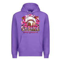 Purple strike out cancer baseball Premium Hoodie - Artiststas