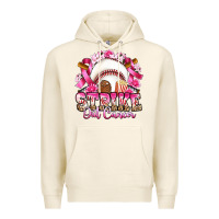 Strike Out Cancer Baseball Premium Hoodie | Teevron