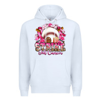White strike out cancer baseball Premium Hoodie - Artiststas