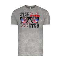 Cloud Rock star spangled stup Vintage Tee - CowhideDigitalArt