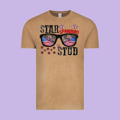 Star Spangled Stup Vintage Tee Designed By Cowhidedigitalart