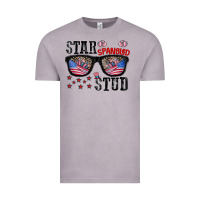 Vintage Zinc star spangled stup Vintage Tee - CowhideDigitalArt