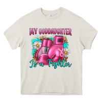 Cream Breast Cancer my Goddaughter is a fighter Heavy Core Tee - Artiststas