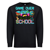 Black game over back to school Premium Sweatshirt - NancyCooperArtShop