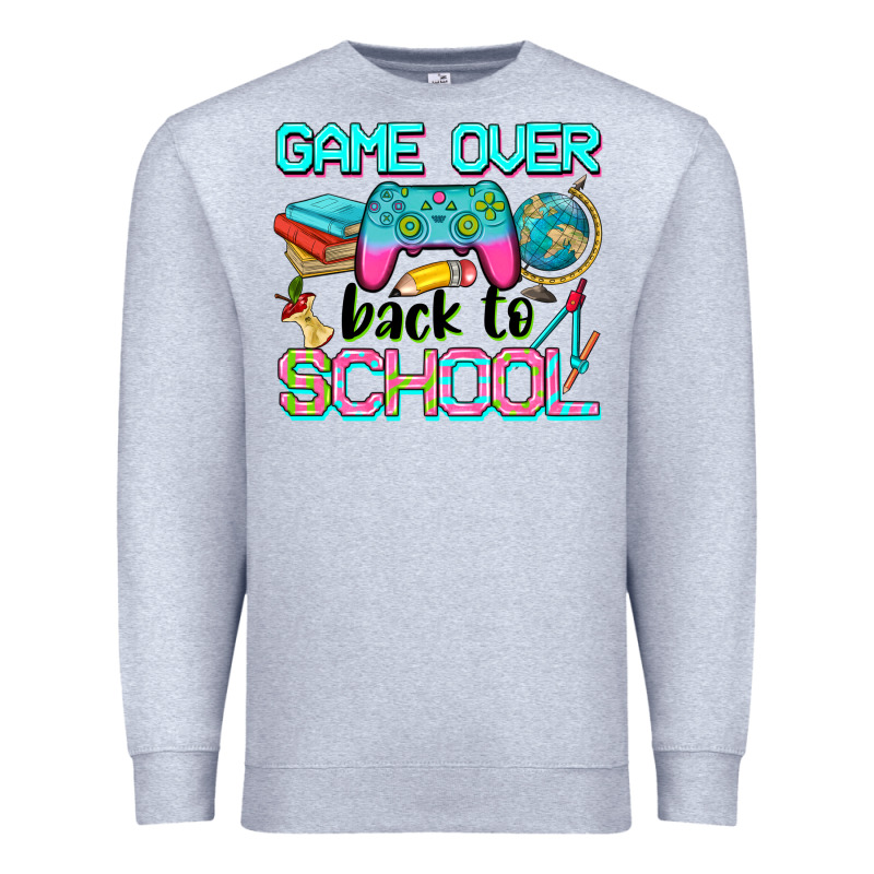 Game Over Back To School Premium Sweatshirt by NancyCooperArtShop | Teevron