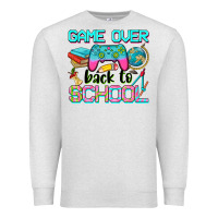 Oatmeal Heather game over back to school Premium Sweatshirt - NancyCooperArtShop