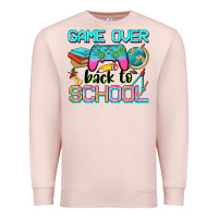Pale Pink game over back to school Premium Sweatshirt - NancyCooperArtShop