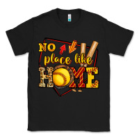 Black no place like home softball Classic Tee - Jasminsmagicworld