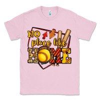 Bubblegum Pink no place like home softball Classic Tee - Jasminsmagicworld