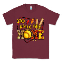 Burgundy no place like home softball Classic Tee - Jasminsmagicworld