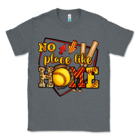 Charcoal Heather no place like home softball Classic Tee - Jasminsmagicworld