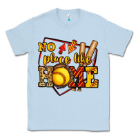 Dusty Blue no place like home softball Classic Tee - Jasminsmagicworld