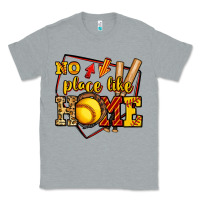 Heather Grey no place like home softball Classic Tee - Jasminsmagicworld