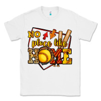 White no place like home softball Classic Tee - Jasminsmagicworld
